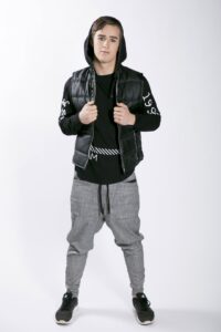 St Matthew's Collegiate student Emma Schdroski's design, which won Hokonui Fashion Design Awards school Streetwear category, and open award for Garment with the Most Potential.