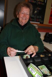 Sadie Teal loves her job selling raffles at the Cossie Club. PHOTO/GEOFF VAUSE