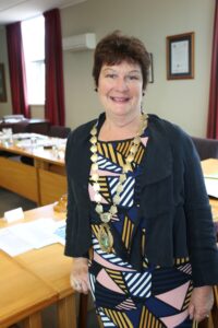 Newly elected South Wairarapa Mayor Viv Napier was sworn in yesterday. PHOTO/HAYLEY GASTMEIER