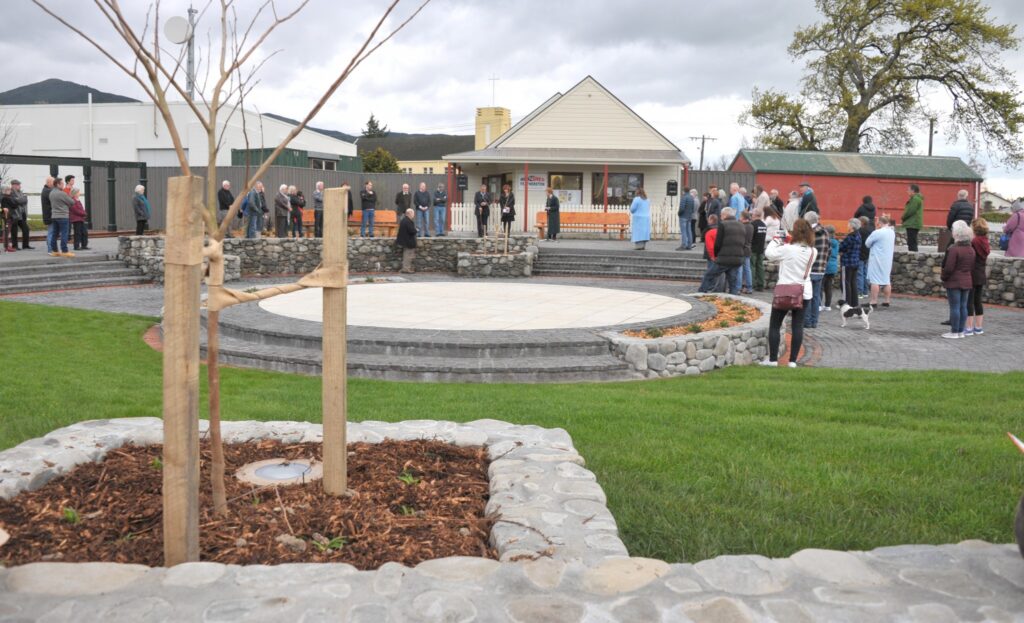 Opening of the Featherston Town Square, Saturday, over view of the opening. PHOTO/CHRIS KILFORD