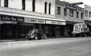 A shot of L.S. Nicol and Sons Ltd from the 1950s. PHOTO/WAIRARAPA ARCHIVE