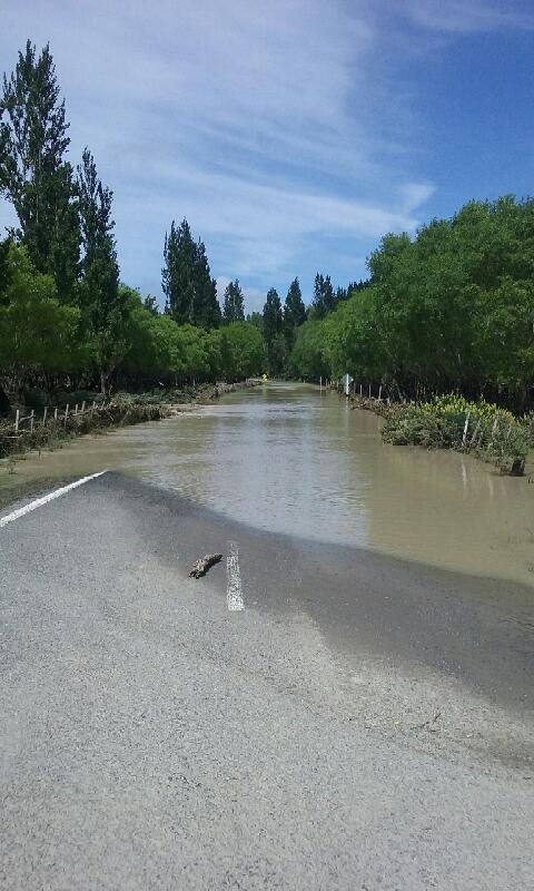Heavy rain in Wairarapa overnight on Monday caused significant flood waters in Tuturumuri. PHOTO/SUPPLIED