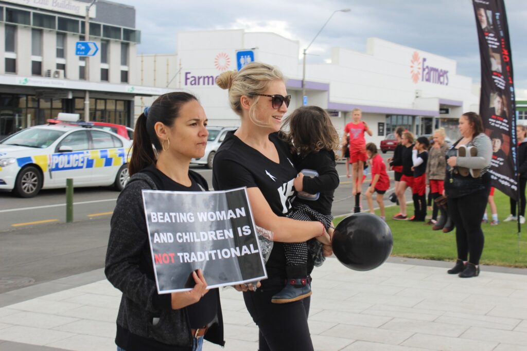 Participants walked from Countdown in Masterton to the Town Square. PHOTO/EMILY NORMAN