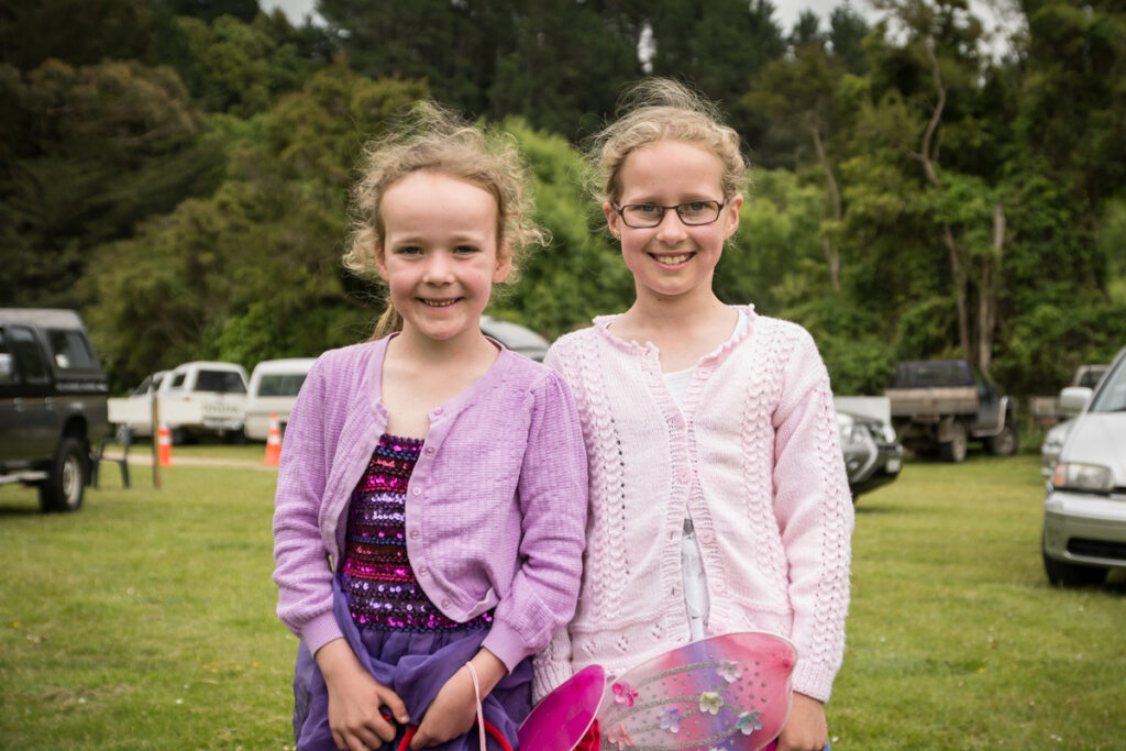 Kate-Linn and Jennifer Murphy were dressed as fairies to help Santa. PHOTO/JADE CVETKOV