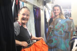 The pair love helping people get dressed up for special events. 