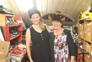 There are hundreds of items in the wardrobe.