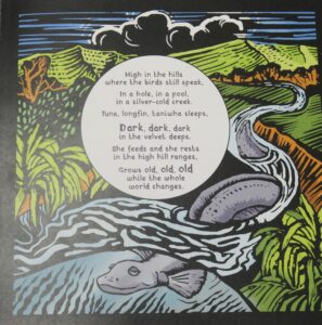 Amber McEwan's book aims to raise awareness for endangered long fin eel.