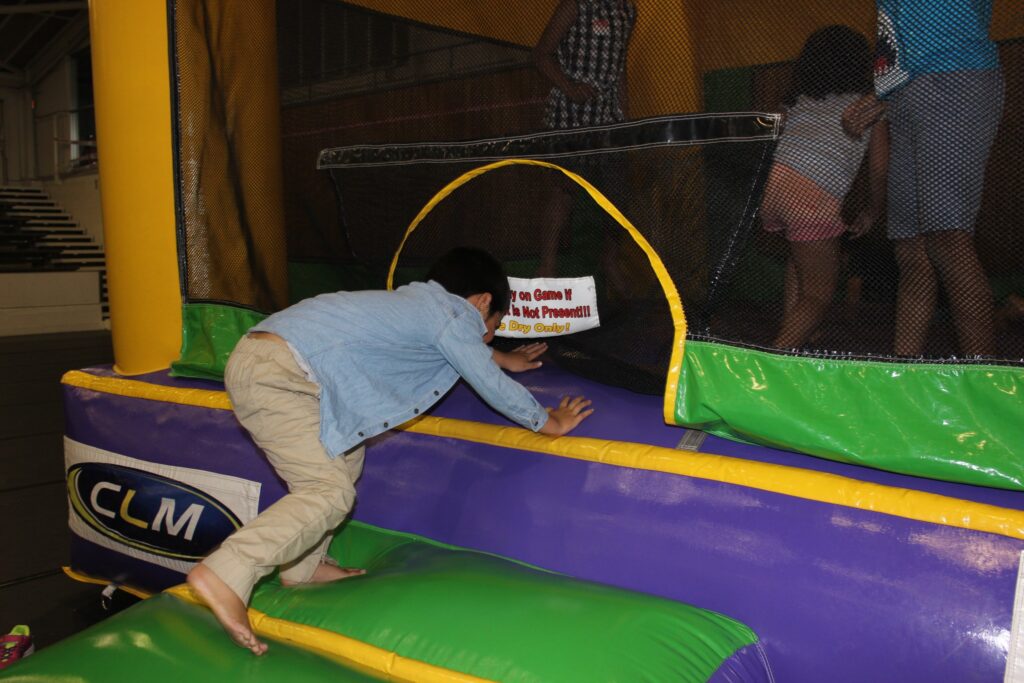 Kids love the jumping castle on site. PHOTO/EMILY NORMAN