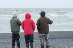 man swept away at Onoke spit, Lake Ferry