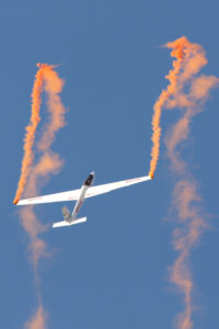 The Aerosparx glider display team will attempt a record in consecutive rolls - a stunt manoeuvre PHOTO/SUPPLIED