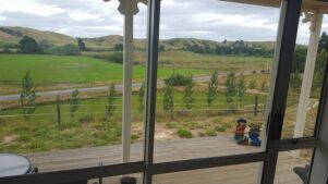 A two-year lapse of what Wairarapa's landscape looked like from outside Donna Laing's Wainuioru home (top), photo taken on January 9, 2015, (bottom) taken two years later on January 9, this year.