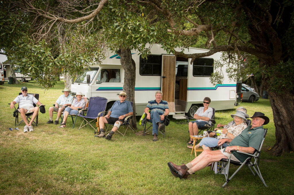 Campers from the Motorhome Association in Wairarapa were out in force supporting the festival. PHOTO/JADE CVETKOV
