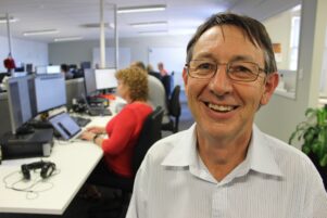 Managing director of Masterton business Cashmanager RURAL Brian Eccles is pleased Ultra-Fast Broadband is on its way. PHOTO/EMILY NORMAN 