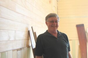 Joseph Gillard inside the main room of the courthouse. PHOTOS/CHELSEA BOYLE