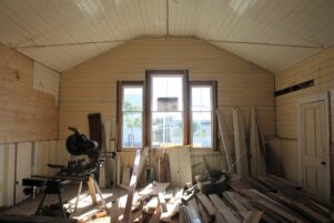 The main room in the courthouse is currently under construction. PHOTO/CHELSEA BOYLE