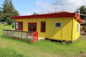 The top storey of the old clubhouse is still intact. PHOTO/EMILY NORMAN