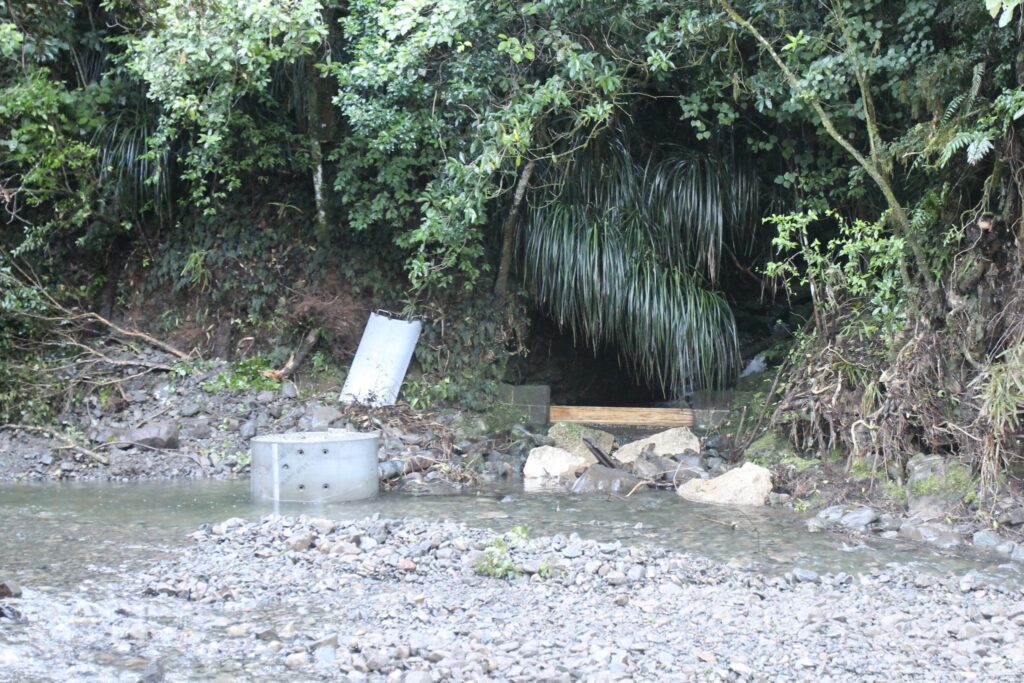 The same structure pictured on May 2, after council staff cleared the area. PHOTO/CHELSEA BOYLE