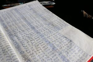 Mr MacIntosh logged each tramp to Mt Holdsworth. PHOTO/EMILY NORMAN