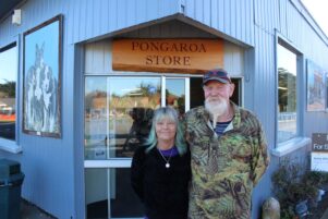 Pongaroa Store owners Jackey and Gilby Lowe. PHOTO/EMILY NORMAN