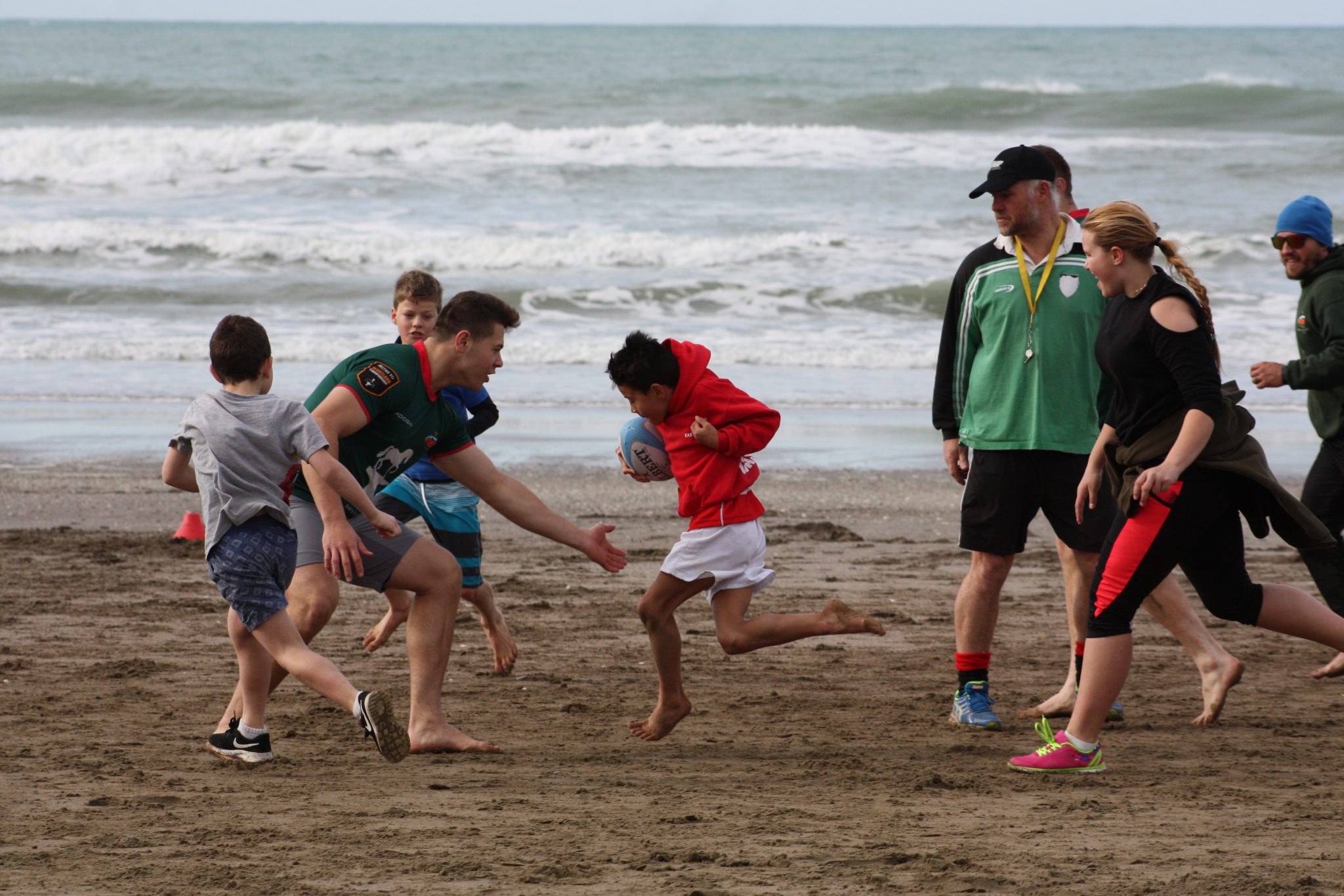 The young ones taught Wairarapa-Bush players a thing or two about rugby. PHOTO/KJ LIDDLE