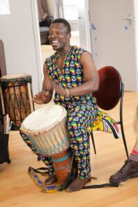 West African drumming and dance teacher Koffie Fugah says everyone has rhythm. PHOTO/SUPPLIED
