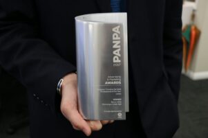 Bevan's hard-earned award. PHOTO/HAYLEY GASTMEIER