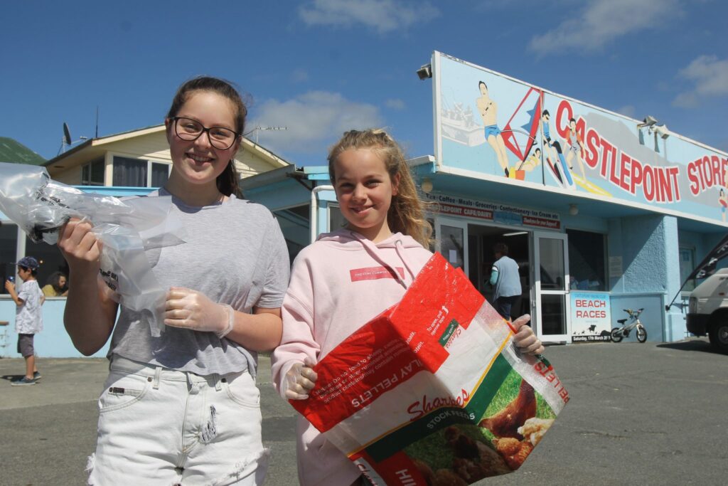 Zara Hewitt, 16, and her sister Milly, 10. PHOTO/EMILY NORMAN