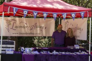 Stuart and Jan Abernethy of Lavender Abbey in Carterton. PHOTO/SUPPLIED