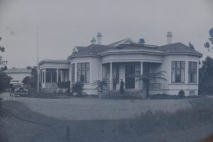 An old photograph of Mr and Mrs Nash at their home in the early 1900s.