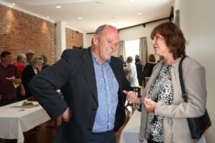 David Borman, left, and Adrienne Staples